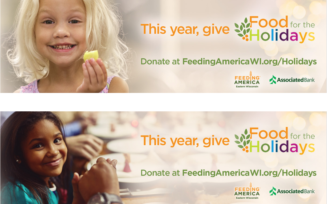 This year give food for the holidays Feeding America graphics